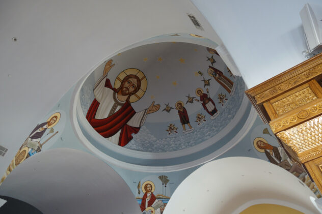 Picture of ceiling painting in Monastery